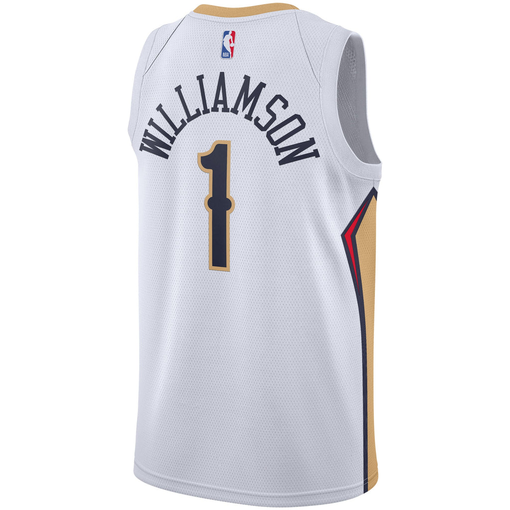 Men's New Orleans Pelicans Zion Williamson Nike White 2019/2020 Swingman Jersey - Association Edition