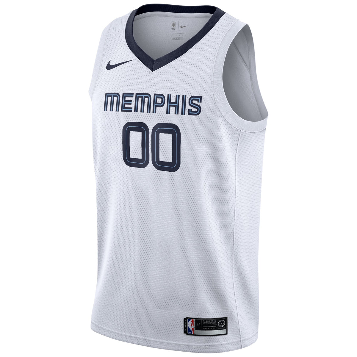 Men's Memphis Grizzlies Nike White 2020/21 Swingman Custom Jersey - Association Edition