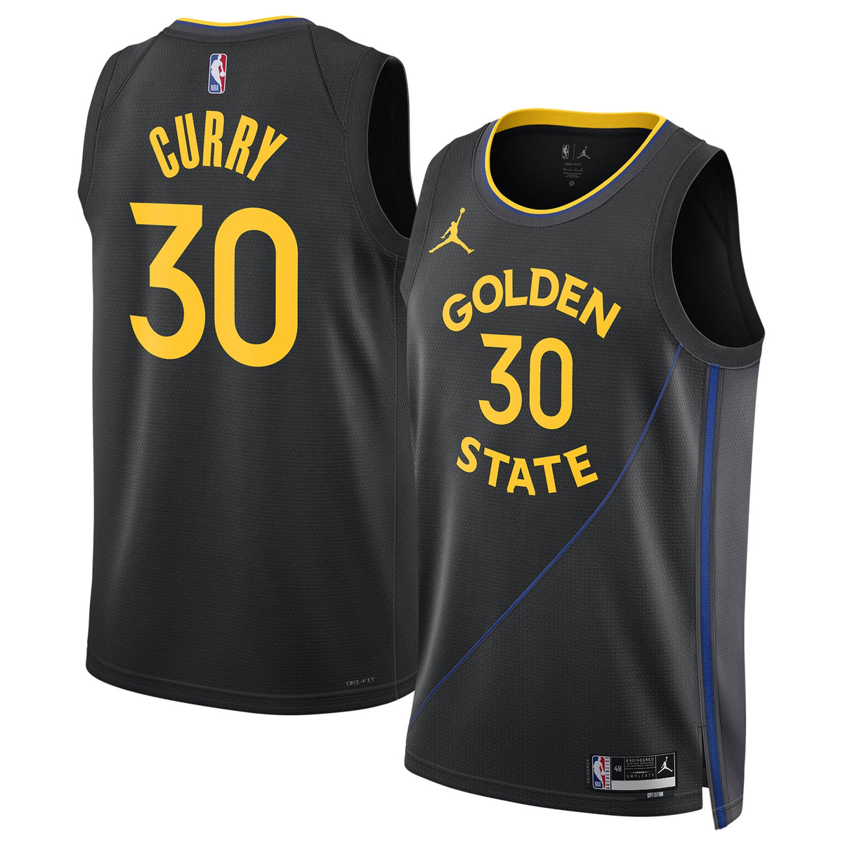 Unisex Golden State Warriors Stephen Curry Jordan Brand Black 2024/25 Swingman Jersey - Statement Edition