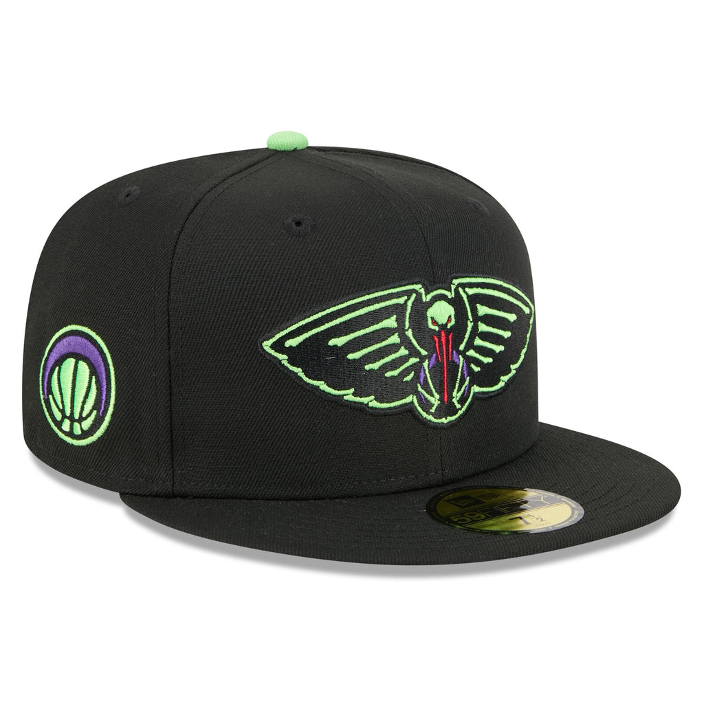 Men's New Orleans Pelicans New Era Black 2025/26 City Edition 59FIFTY Fitted Hat