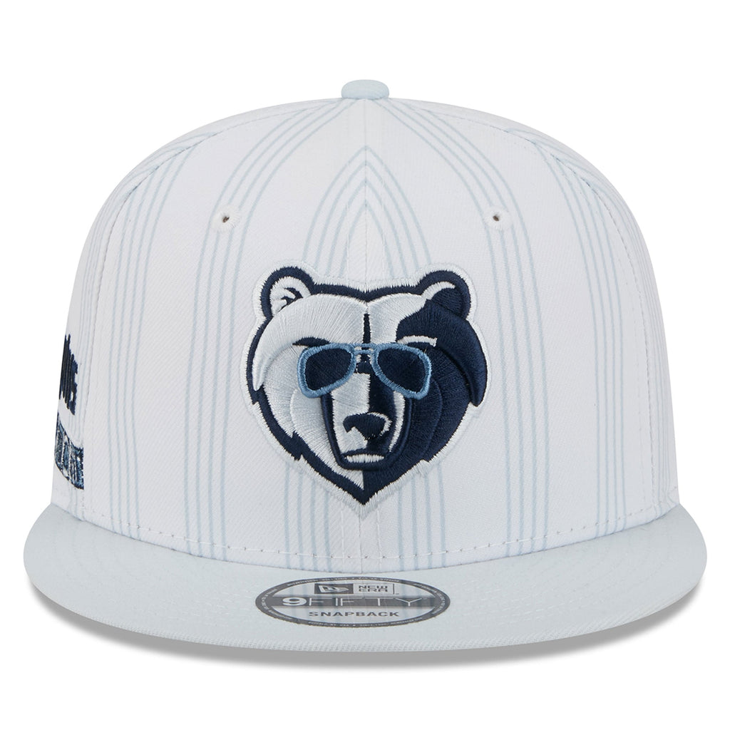 Men's Memphis Grizzlies New Era White 2025/26 City Edition Alternate 9FIFTY Snapback Hat
