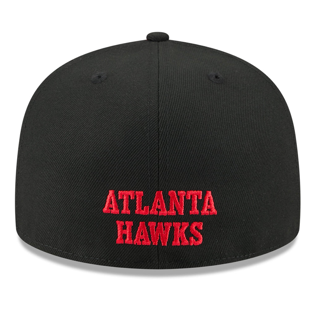 Men's Atlanta Hawks  New Era White/Black 2025 NBA Tip Off Split Panel 59FIFTY Fitted Hat