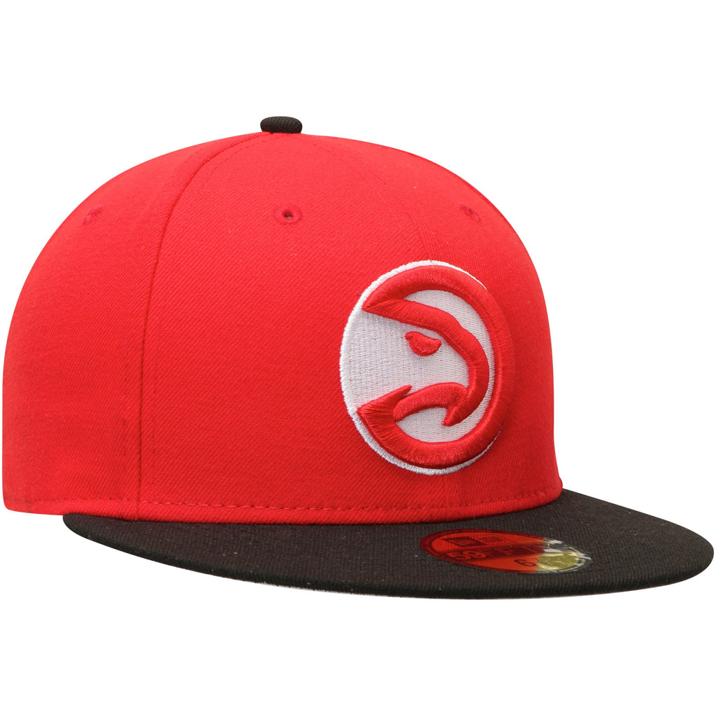 Men's Atlanta Hawks New Era Red/Black Official Team Color 2Tone 59FIFTY Fitted Hat