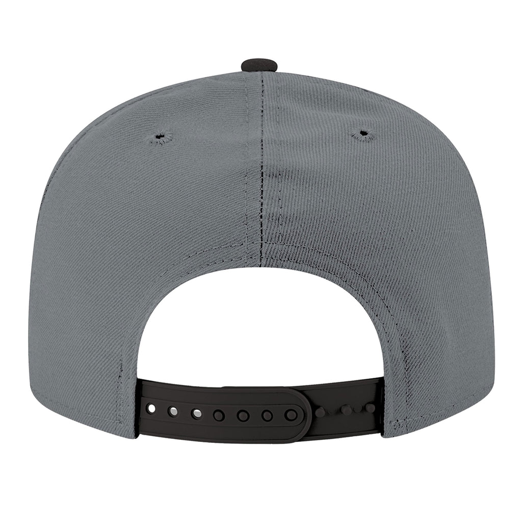 Men's Los Angeles Lakers New Era Gray/Black Logo 2-Tone 9FIFTY Snapback Hat