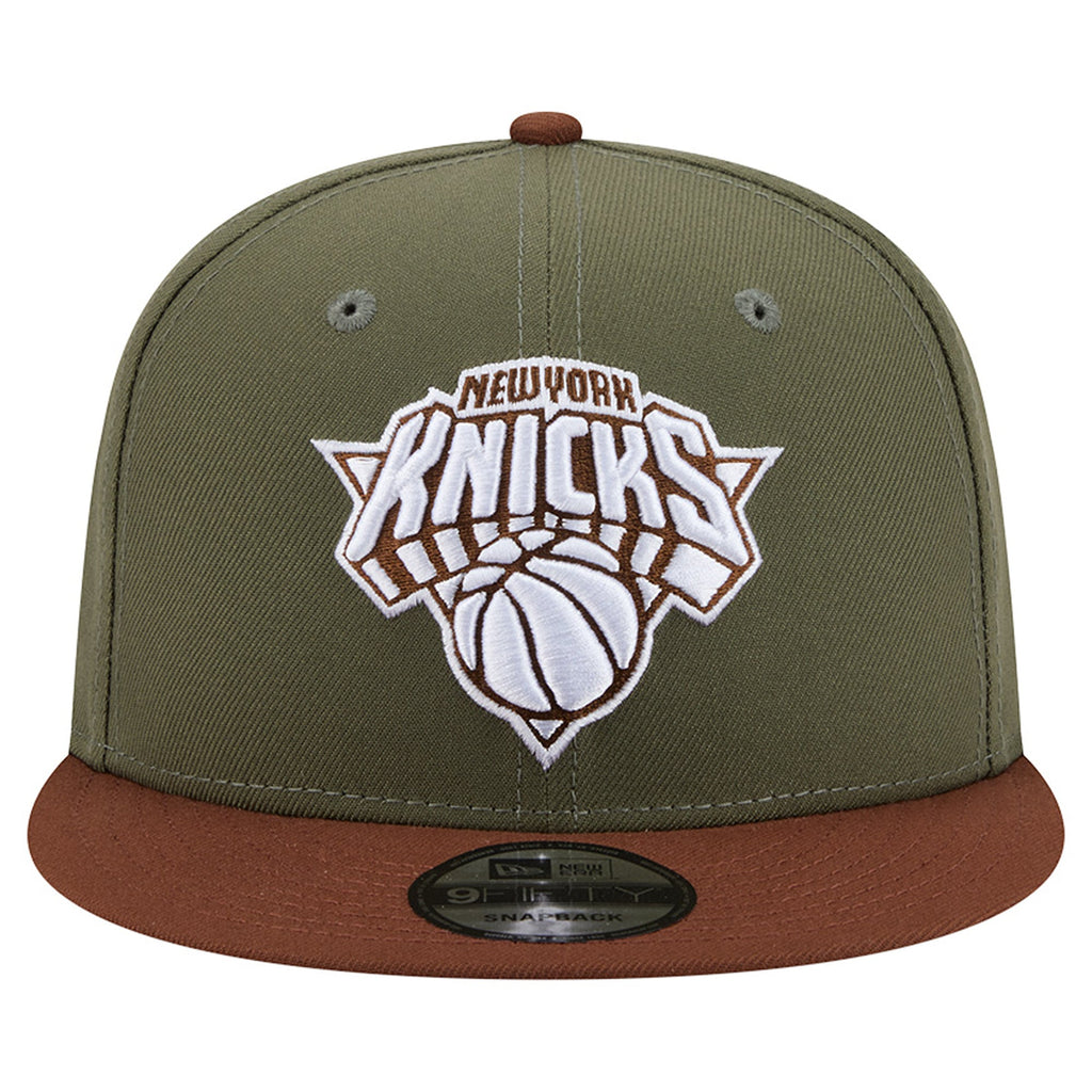 Men's New York Knicks  New Era Green/Brown Color Pack 9FIFTY Snapback Hat