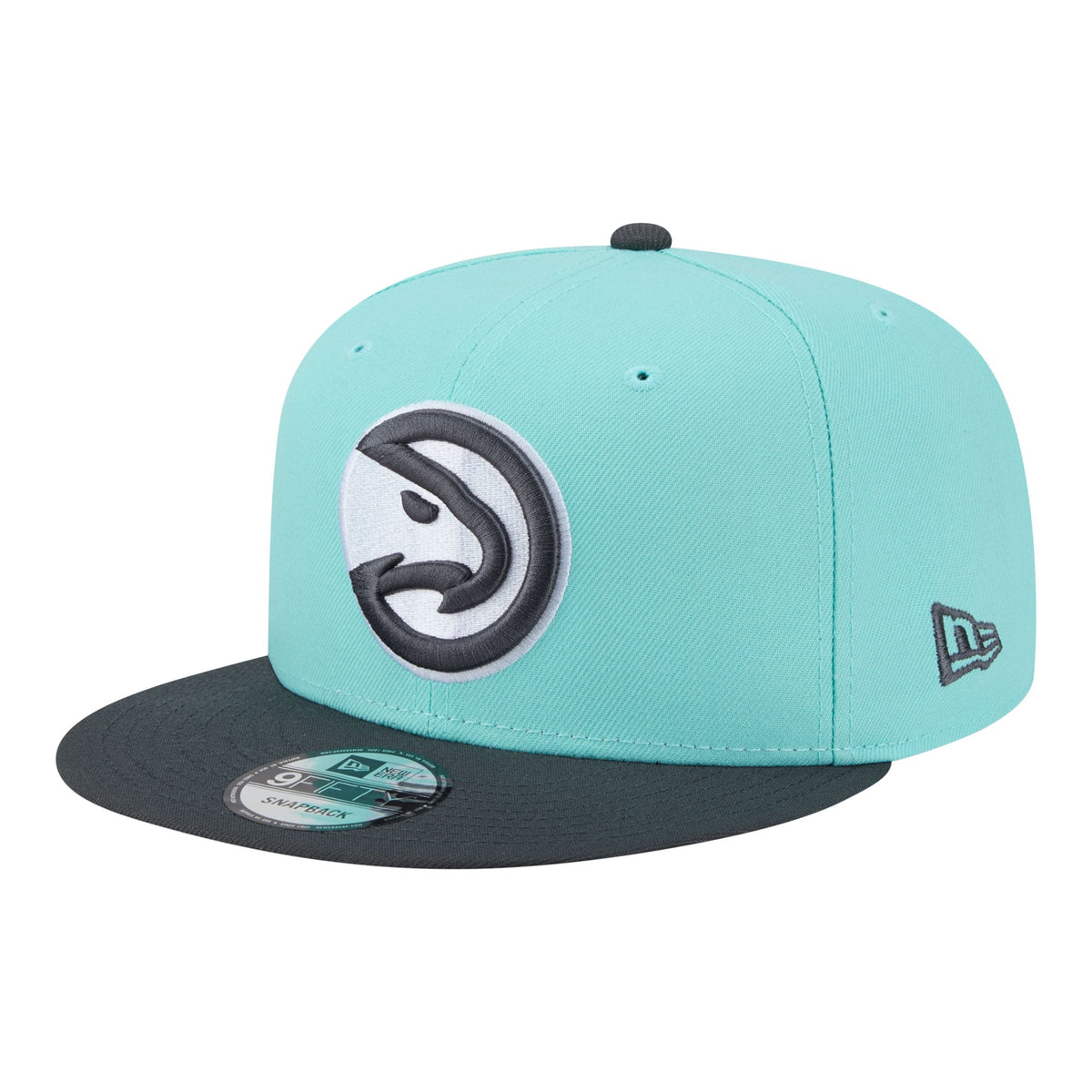 Men's Atlanta Hawks New Era Turquoise/Charcoal Color Pack Two-Tone 9FIFTY Snapback Hat