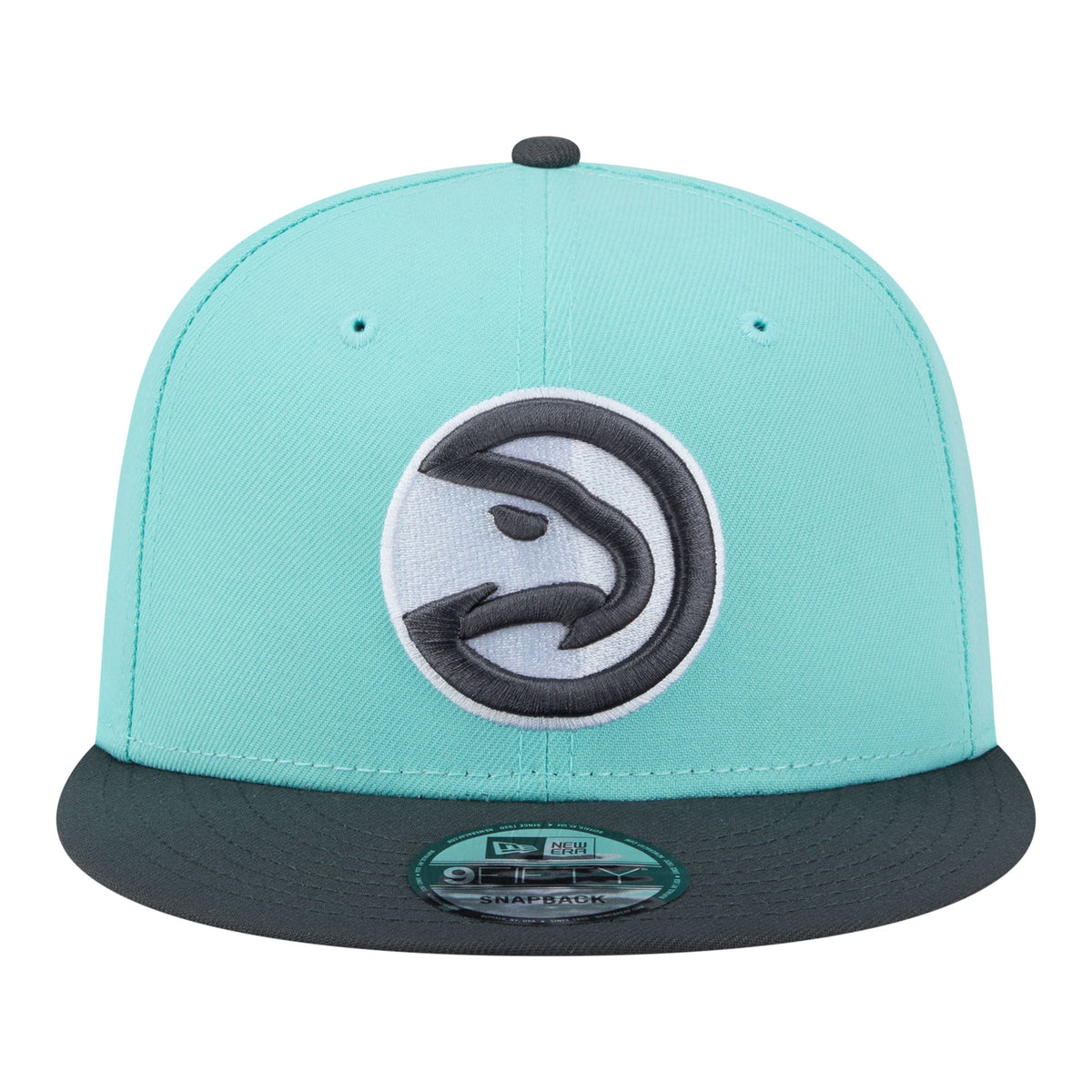 Men's Atlanta Hawks New Era Turquoise/Charcoal Color Pack Two-Tone 9FIFTY Snapback Hat