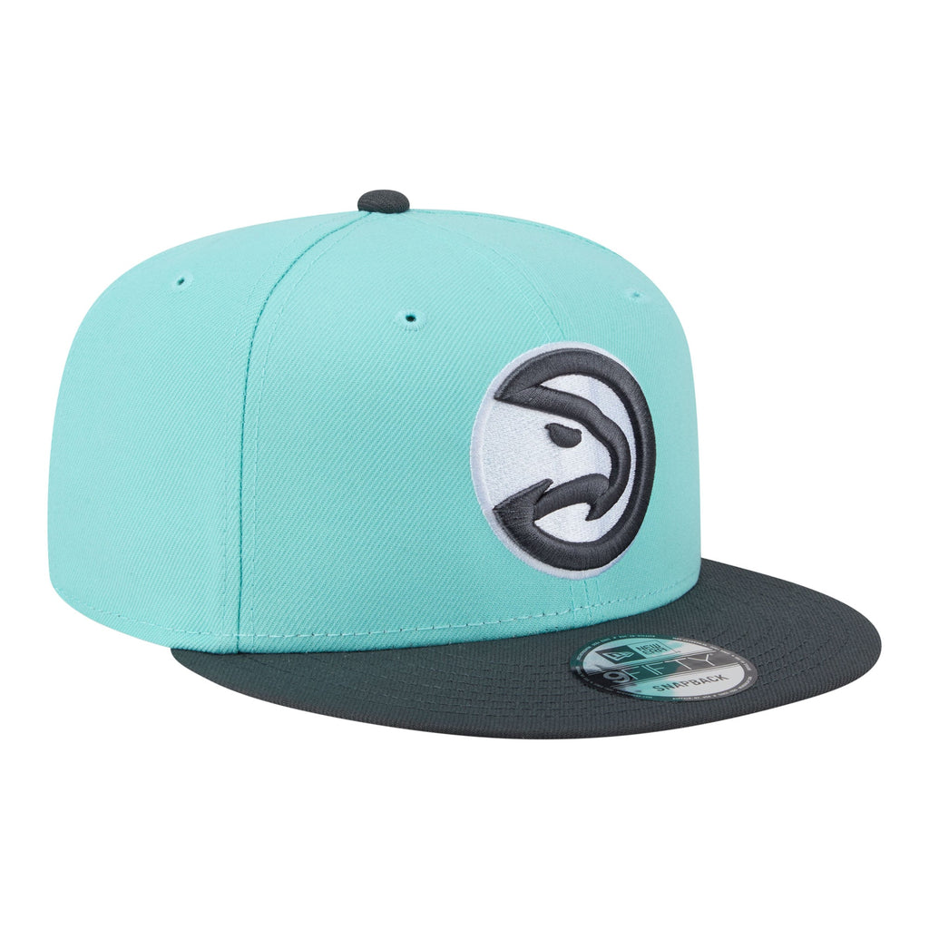 Men's Atlanta Hawks New Era Turquoise/Charcoal Color Pack Two-Tone 9FIFTY Snapback Hat