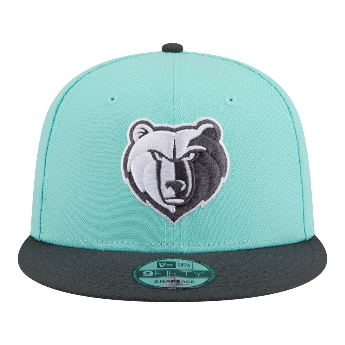 Men's Memphis Grizzlies New Era Turquoise/Charcoal Color Pack Two-Tone 9FIFTY Snapback Hat