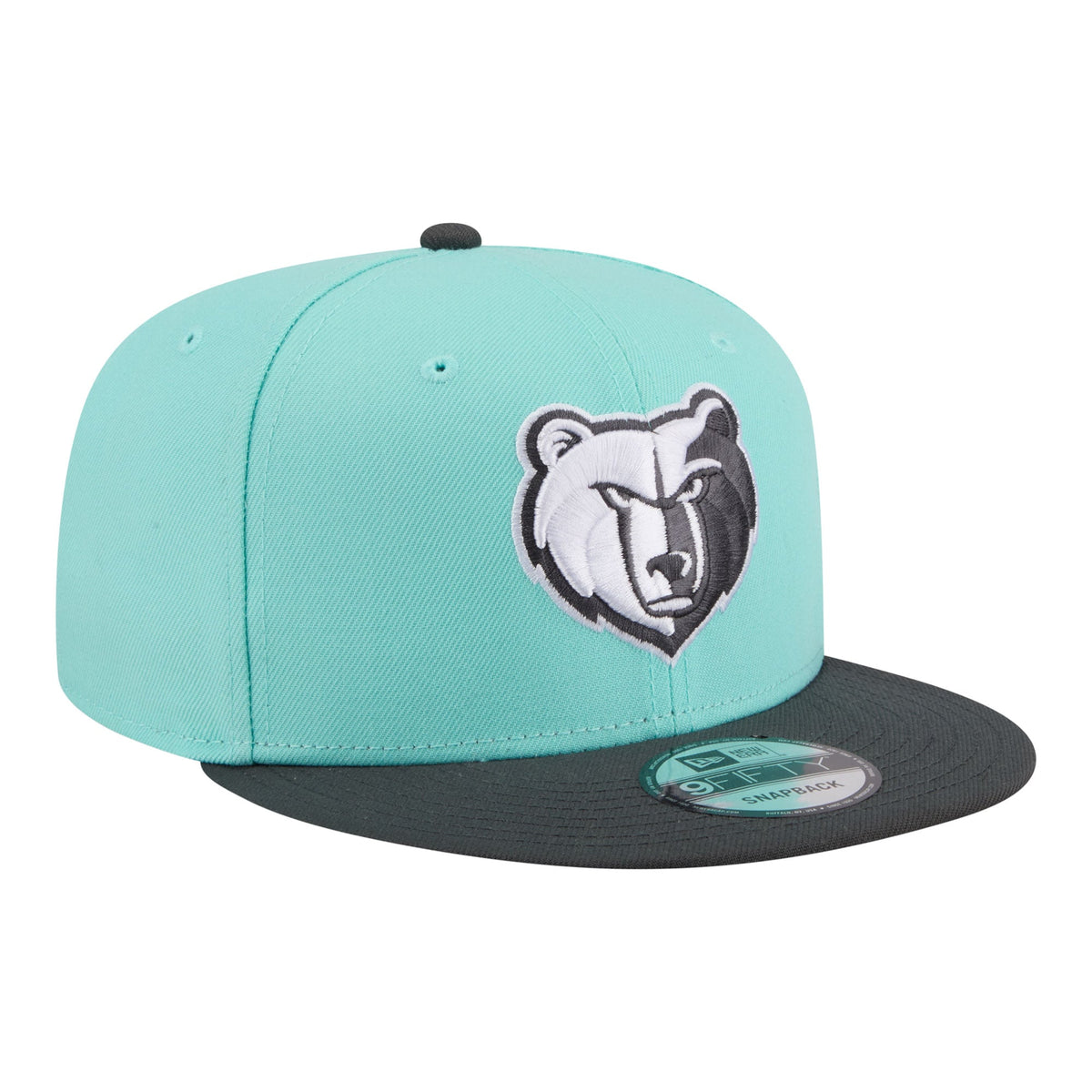 Men's Memphis Grizzlies New Era Turquoise/Charcoal Color Pack Two-Tone 9FIFTY Snapback Hat
