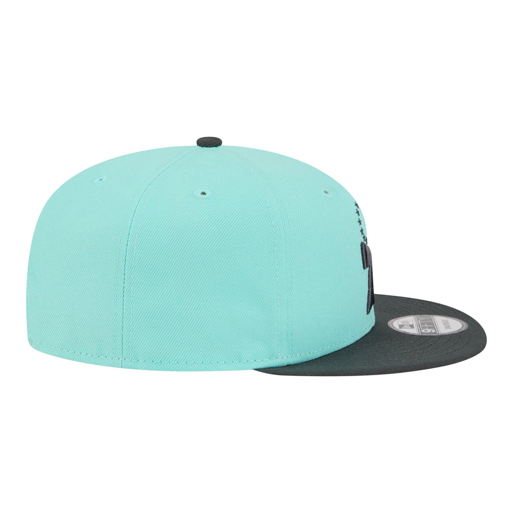 Men's Philadelphia 76ers New Era Turquoise/Charcoal Color Pack Two-Tone 9FIFTY Snapback Hat