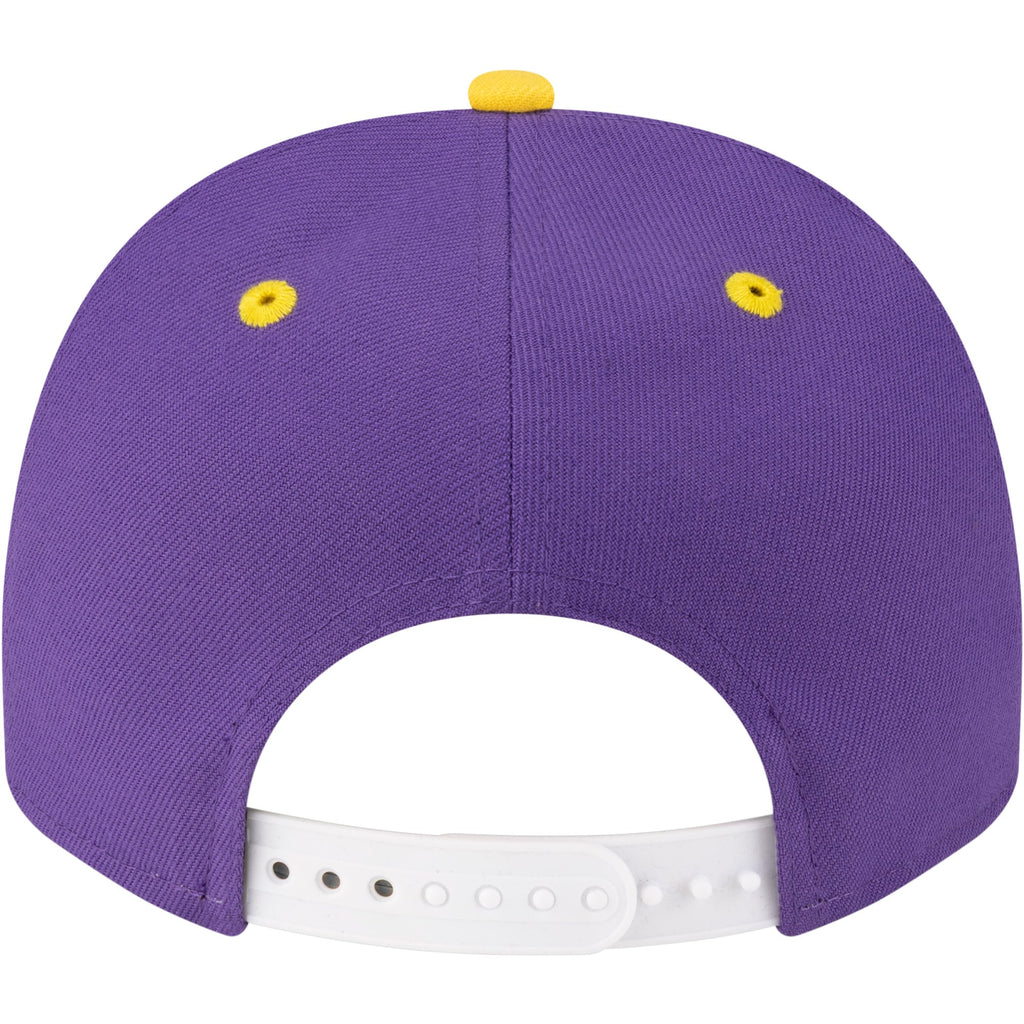 Men's Los Angeles Lakers  New Era Purple/Gold 80s Throwback A-Frame 9FIFTY Snapback Hat