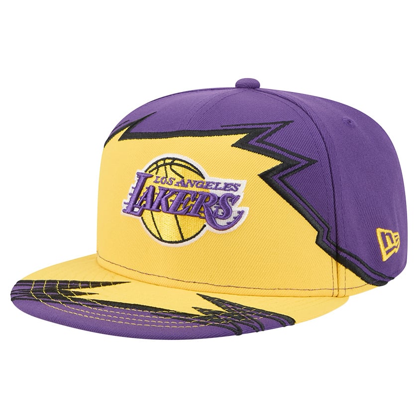 Men's Los Angeles Lakers New Era Purple/Gold Break 59FIFTY Fitted Hat
