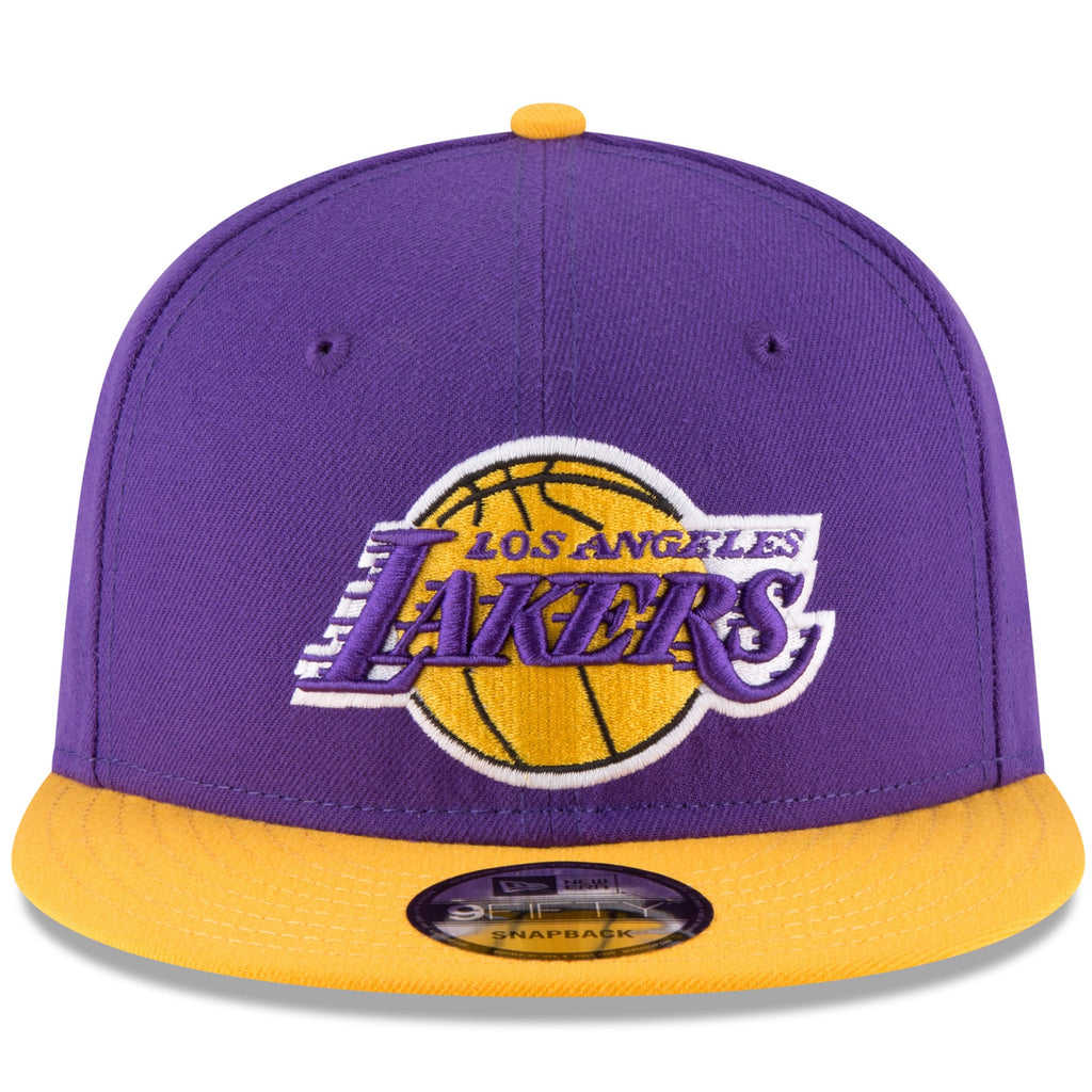 Men's Los Angeles Lakers New Era Purple/Gold Two-Tone 9FIFTY Adjustable Hat