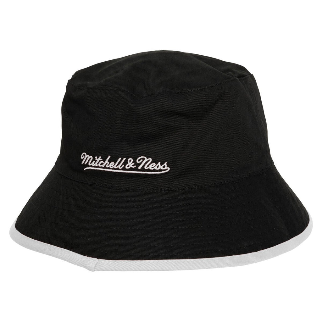 Men's Los Angeles Lakers Mitchell & Ness Black/Light Blue Flip It Reversible Bucket Hat