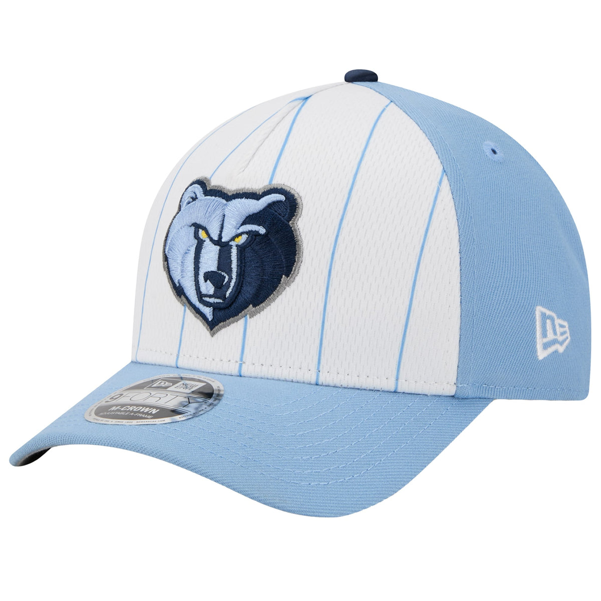 Men's Memphis Grizzlies  New Era White/Light Blue 2025 NBA Tip Off M-Crown A-Frame 9FORTY Adjustable Hat