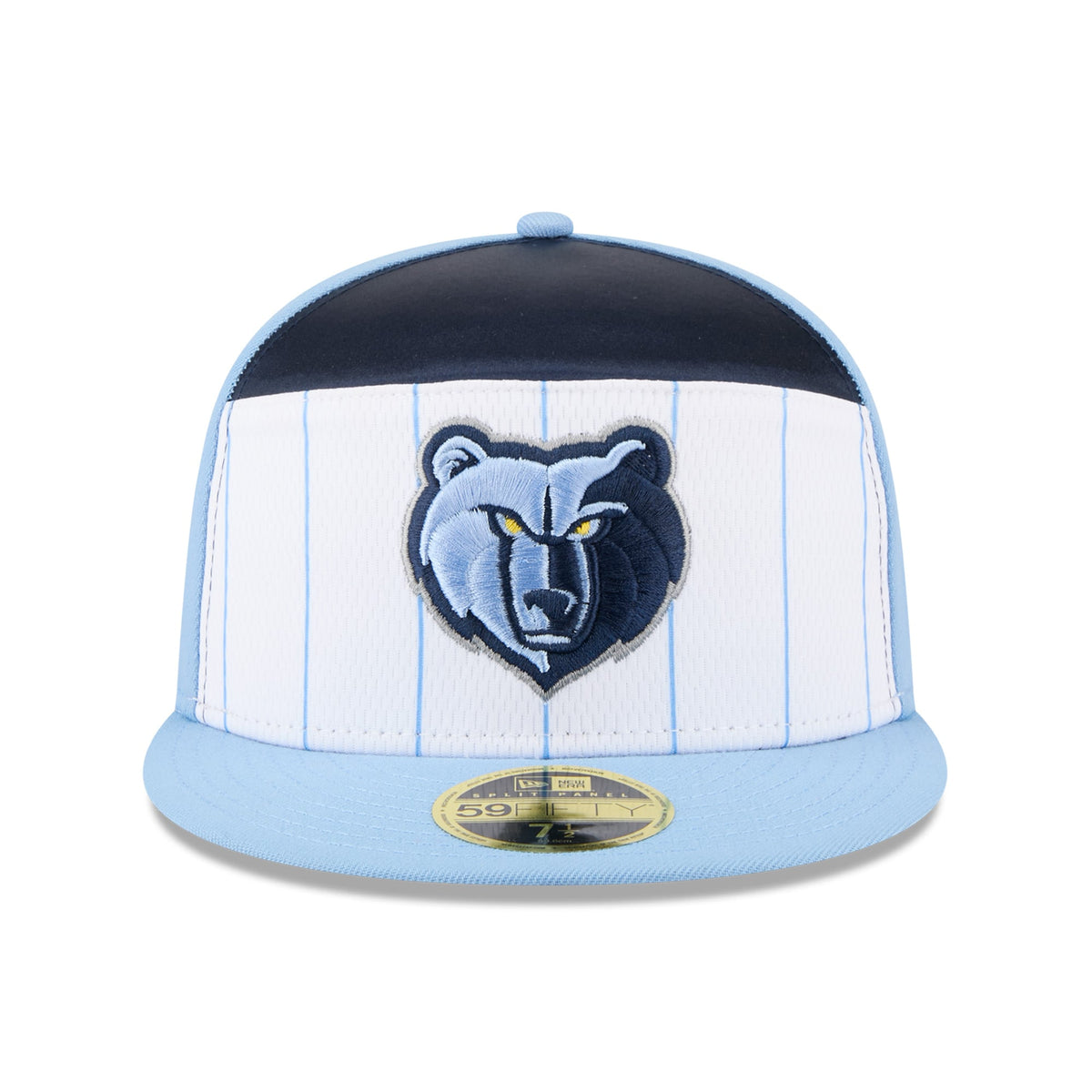 Men's Memphis Grizzlies  New Era White/Light Blue 2025 NBA Tip Off Split Panel 59FIFTY Fitted Hat