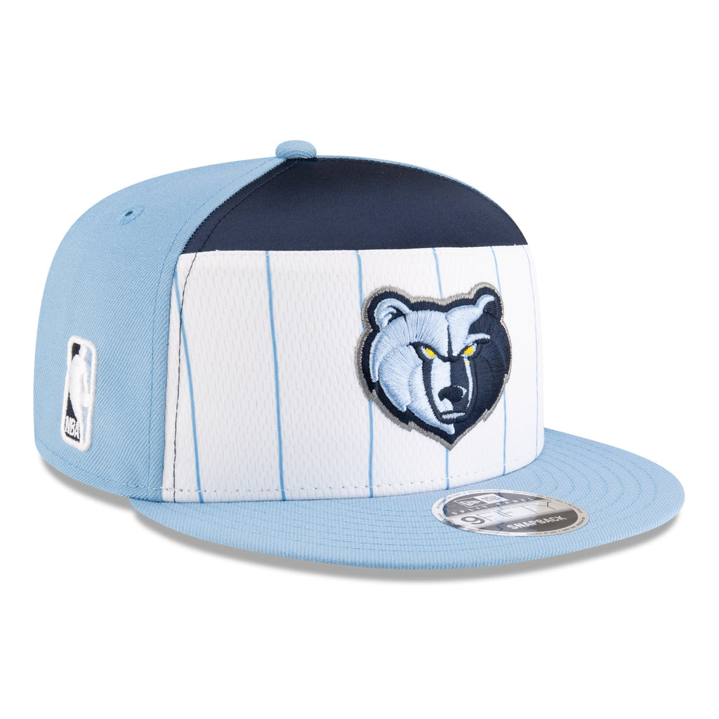 Men's Memphis Grizzlies  New Era White/Light Blue 2025 NBA Tip Off Split Panel 9FIFTY Snapback Hat