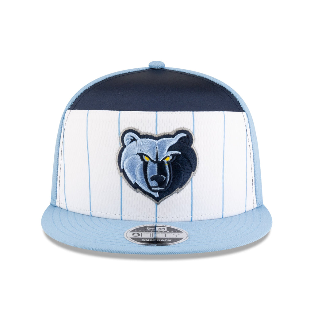 Men's Memphis Grizzlies  New Era White/Light Blue 2025 NBA Tip Off Split Panel 9FIFTY Snapback Hat