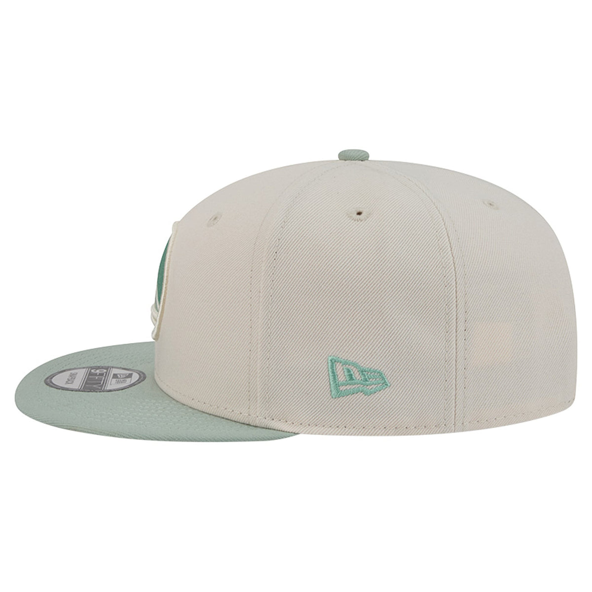 Men's Golden State Warriors  New Era Cream/Light Green Color Pack 9FIFTY Snapback Hat