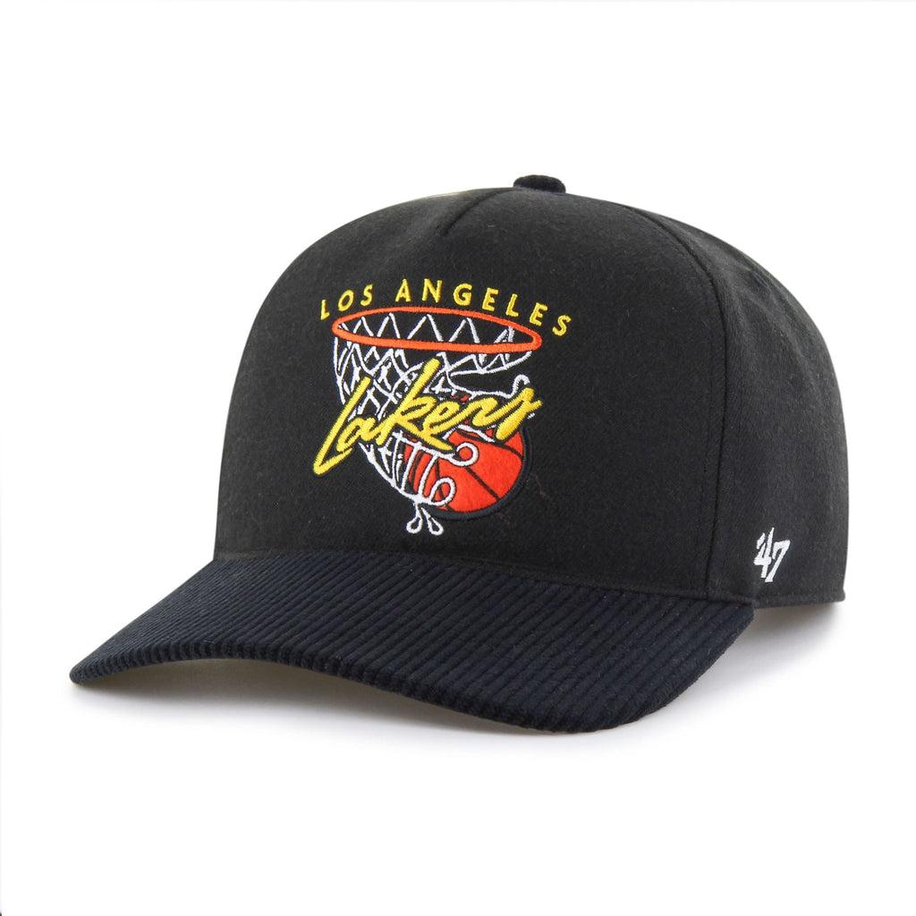Men's Los Angeles Lakers  '47 Black Nothing But Net Hitch Adjustable Hat