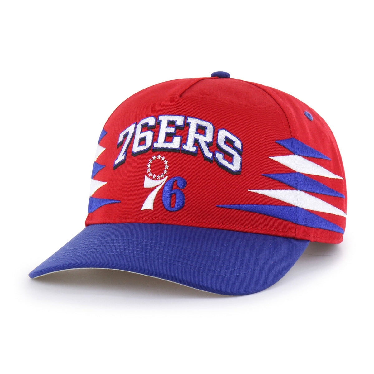 Men's Philadelphia 76ers  '47 Red Diamond Cut Hitch Snapback Hat