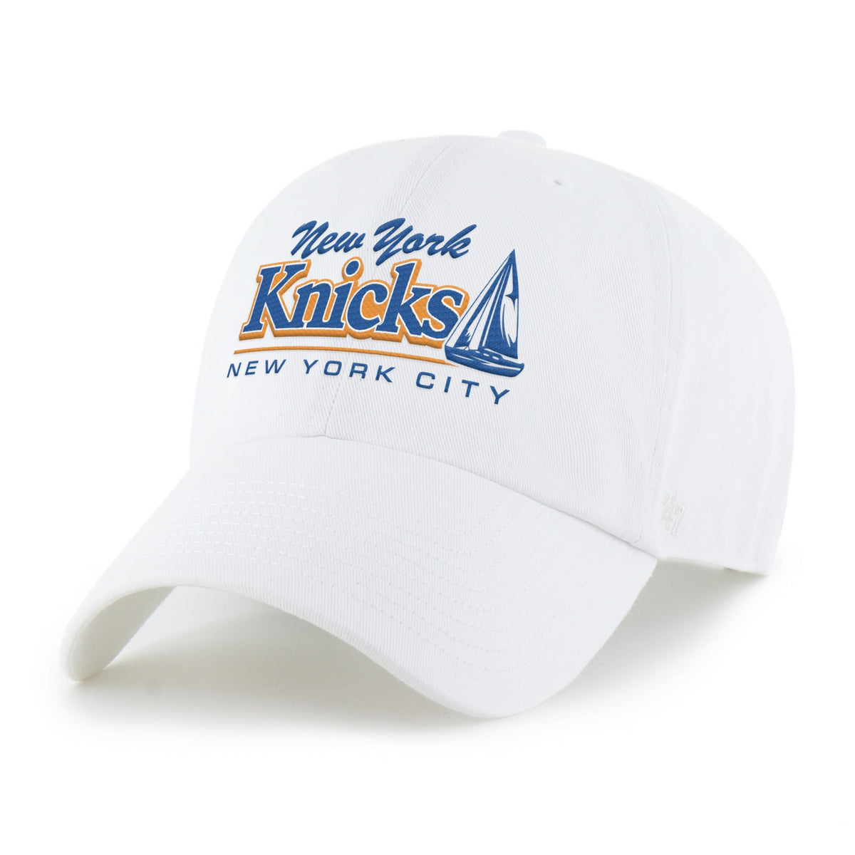 Men's New York Knicks '47 White Boating Clean Up Adjustable Hat