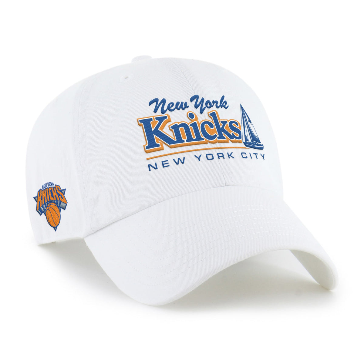 Men's New York Knicks '47 White Boating Clean Up Adjustable Hat