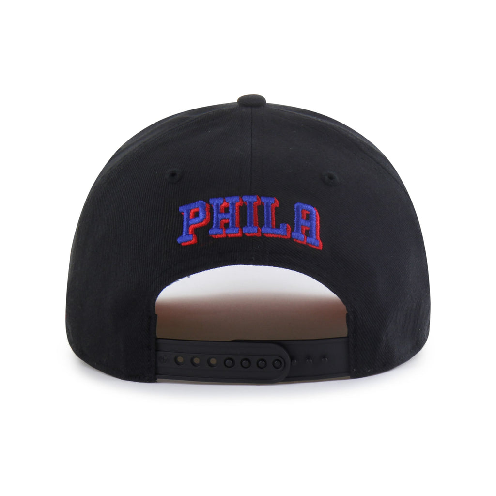 Men's Philadelphia 76ers Brand Seen by '47 Black Sorry I Was Hooping Hitch Adjustable Hat