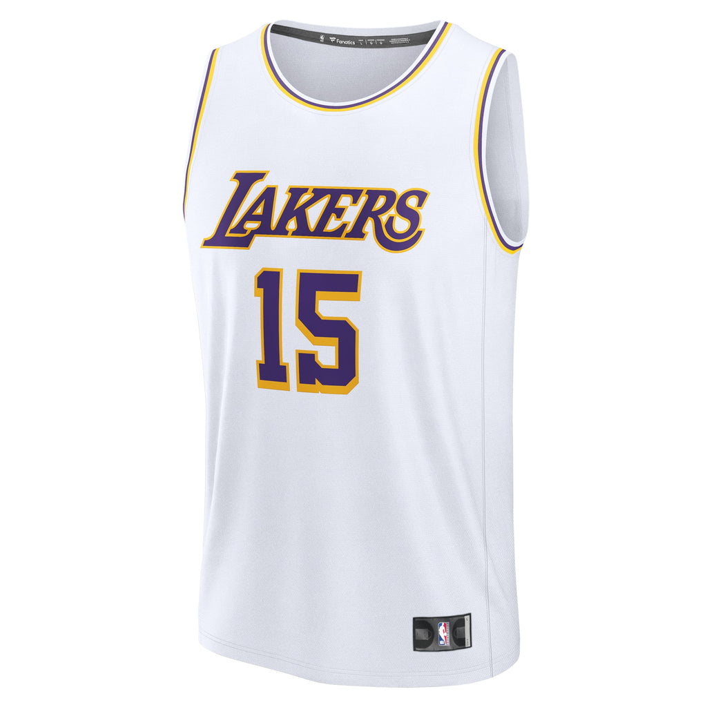 Men's Los Angeles Lakers Austin Reaves Fanatics White Fast Break Replica Player Jersey - Association Edition