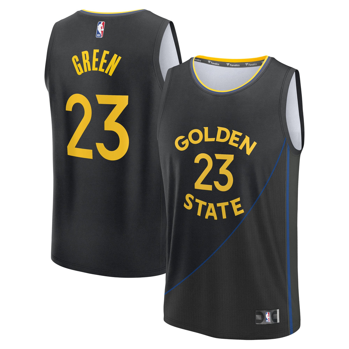 Men's Golden State Warriors Draymond Green Fanatics Black Fast Break Replica Player Jersey - Statement Edition