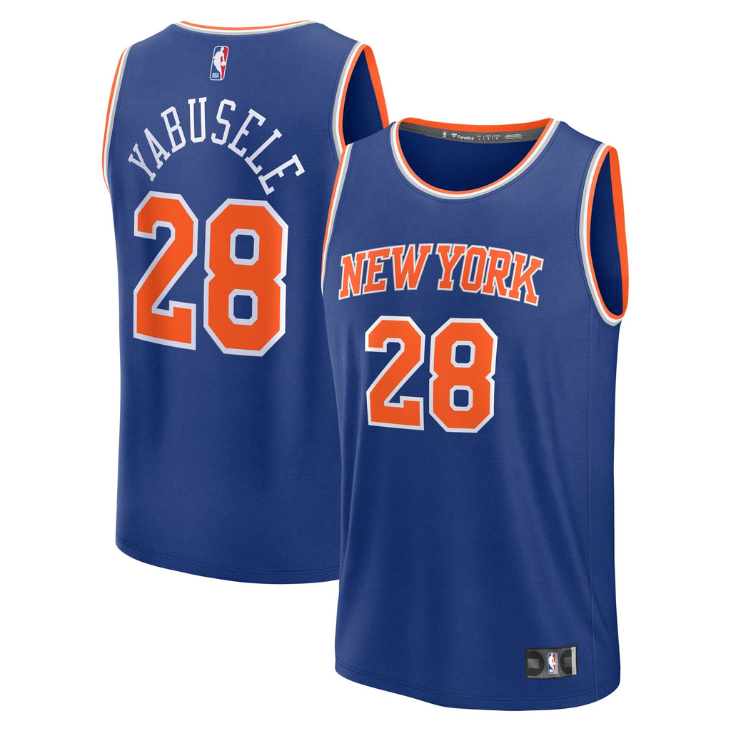 Men's New York Knicks Guerschon Yabusele Fanatics Blue Fast Break Replica Player Jersey - Icon Edition