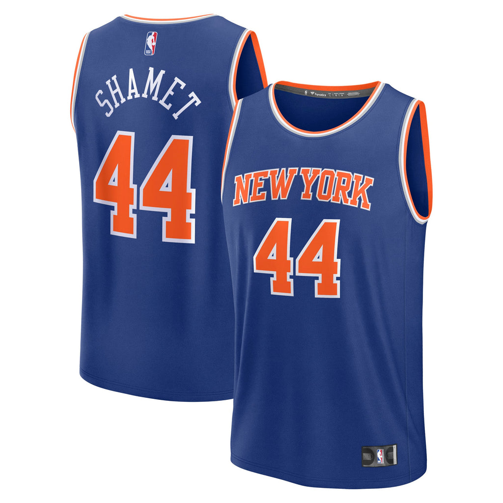 Men's New York Knicks Landry Shamet Fanatics Blue Fast Break Replica Player Jersey - Icon Edition