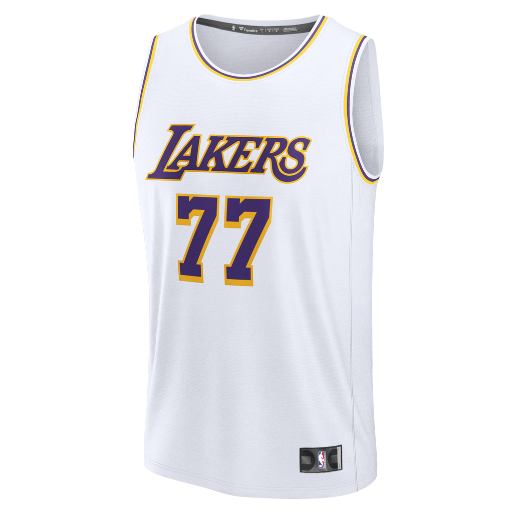 Men's Los Angeles Lakers Luka Dončić Fanatics White Fast Break Jersey - Association Edition