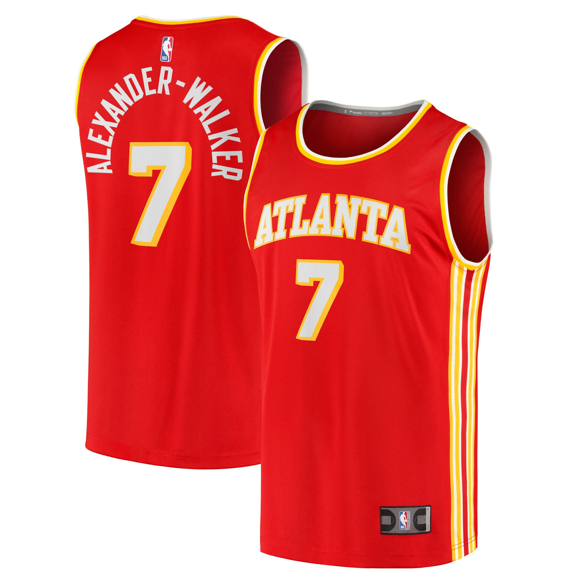 Men's Atlanta Hawks Nickeil Alexander-Walker Fanatics Red Fast Break Replica Jersey - Icon Edition