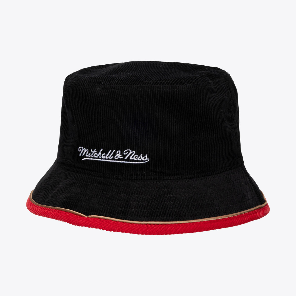 Men's Philadelphia 76ers Mitchell & Ness Black Hardwood Classics Special Corduroy Bucket Hat