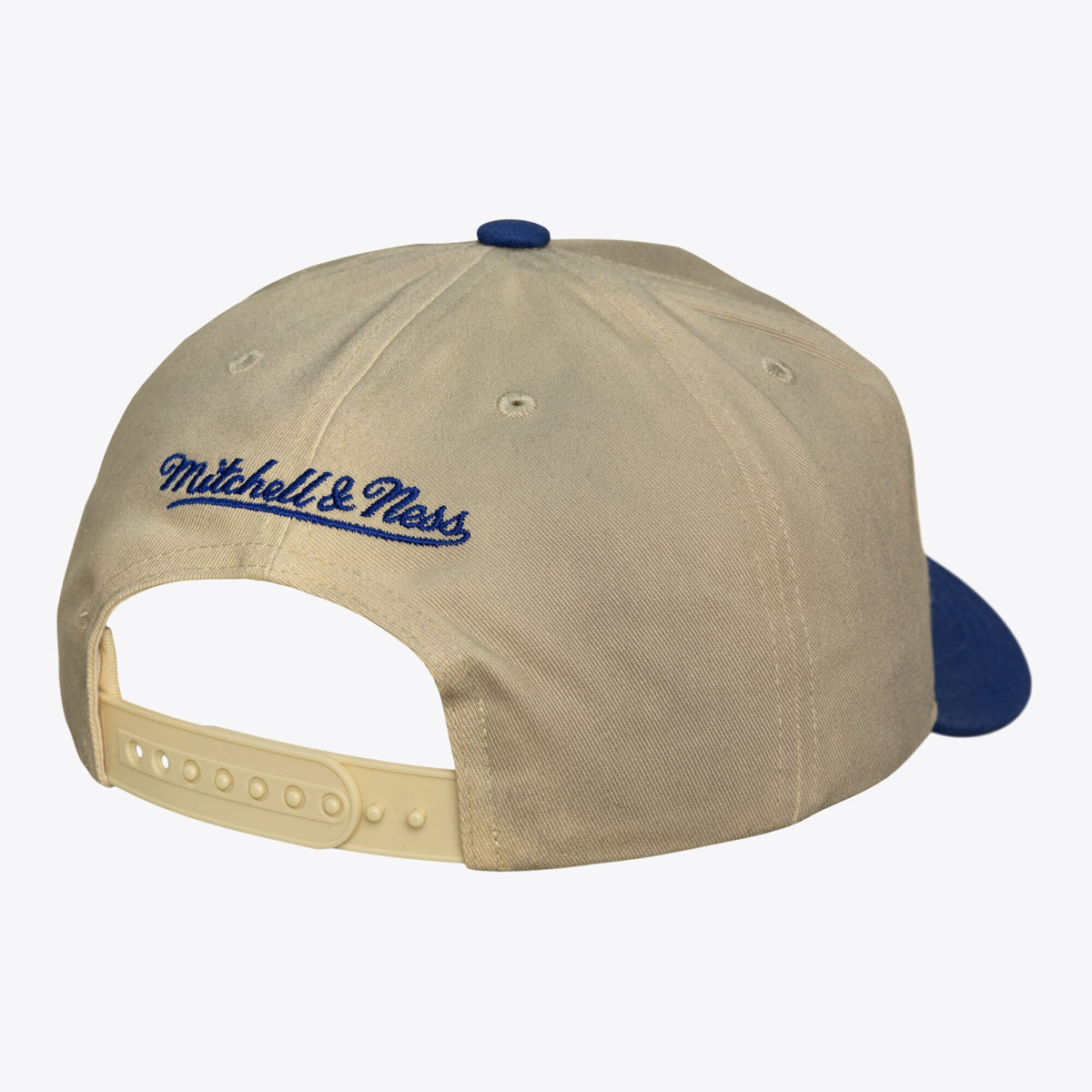 Men's Golden State Warriors Mitchell & Ness Cream Hardwood Classics Retro Roots Snapback Hat
