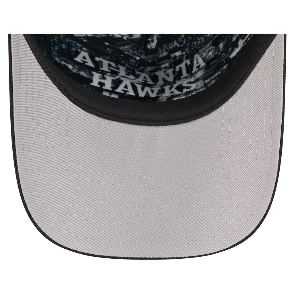 Men's Atlanta Hawks New Era Black 2026 NBA Draft On-Stage Crystal A-Frame 59FORTY Fitted Hat