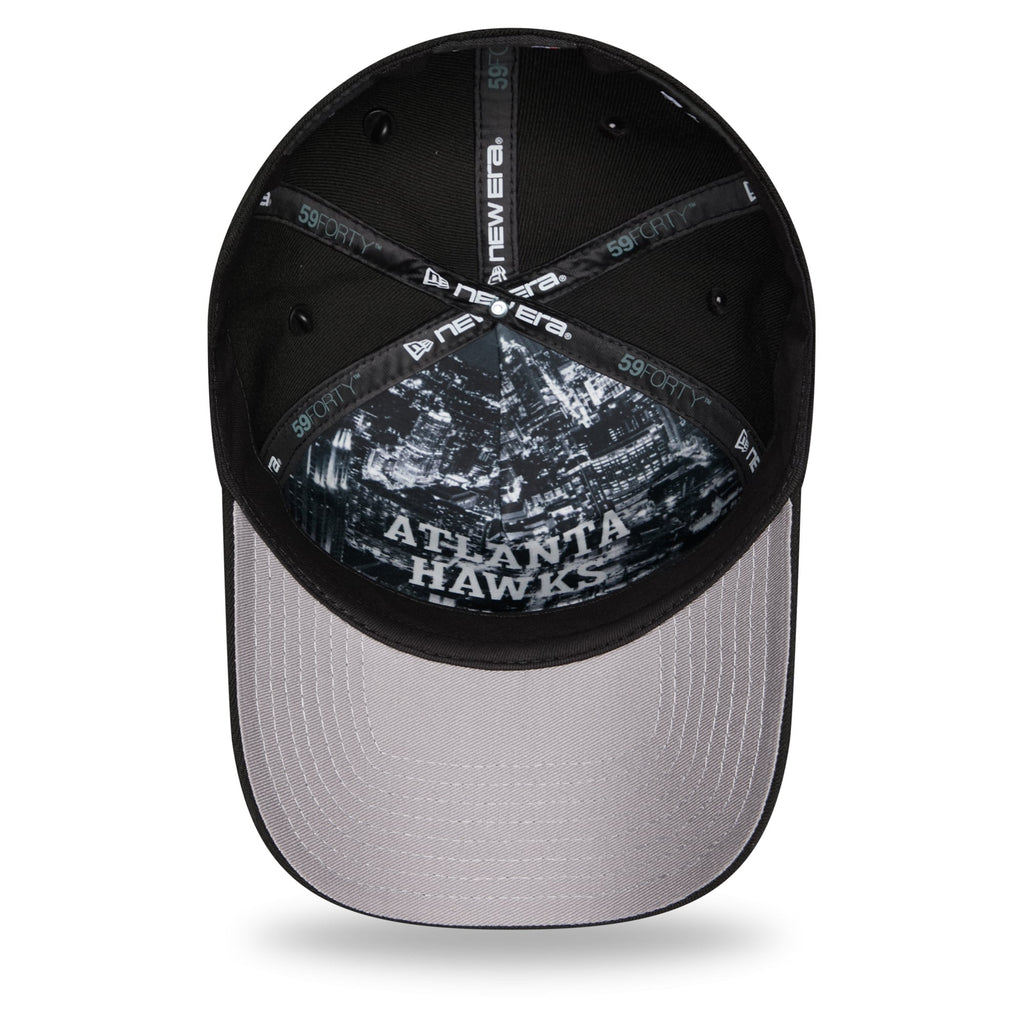 Men's Atlanta Hawks New Era Black 2026 NBA Draft On-Stage Crystal A-Frame 59FORTY Fitted Hat