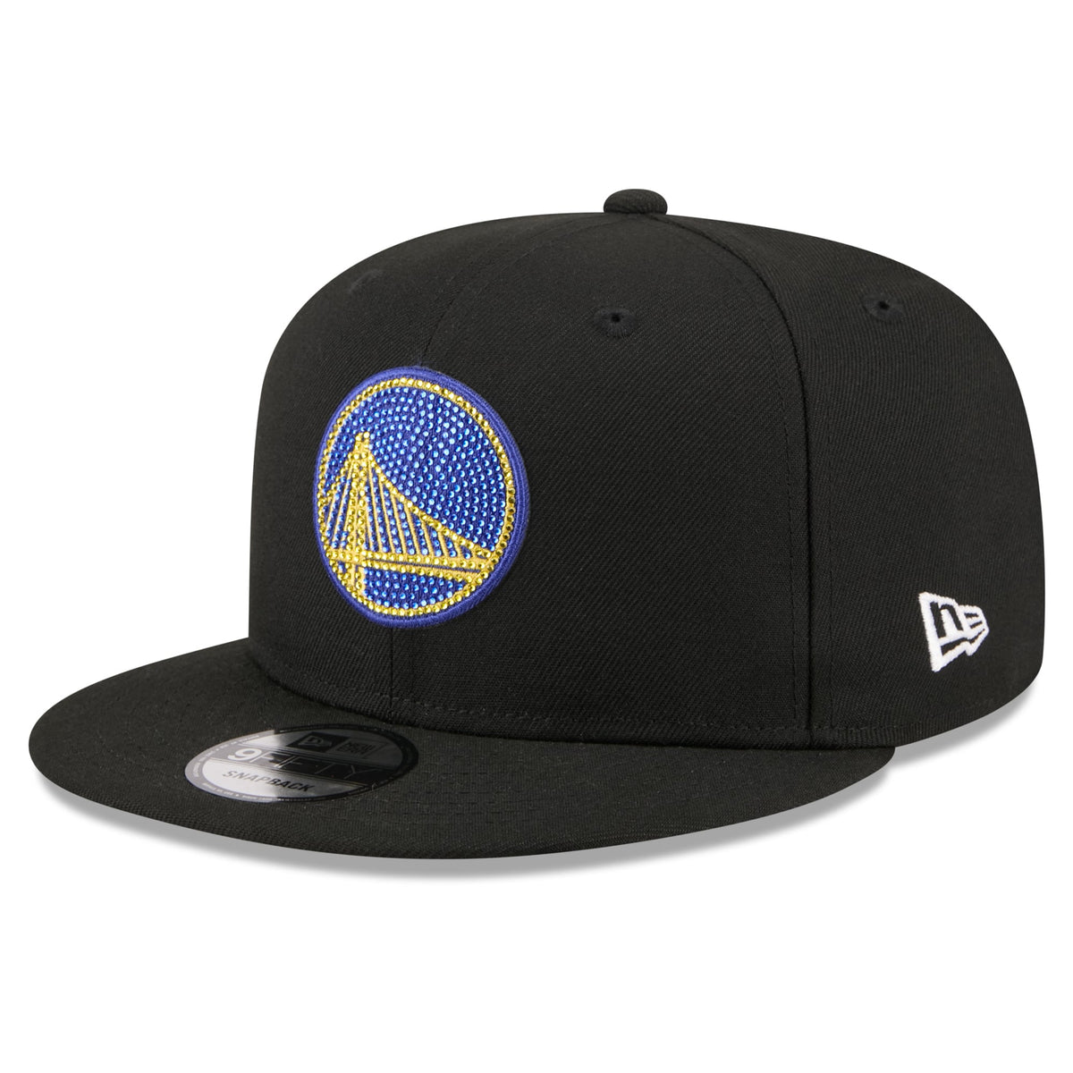 Men's Golden State Warriors New Era Black 2026 NBA Draft Crystal 9FIFTY Snapback Hat