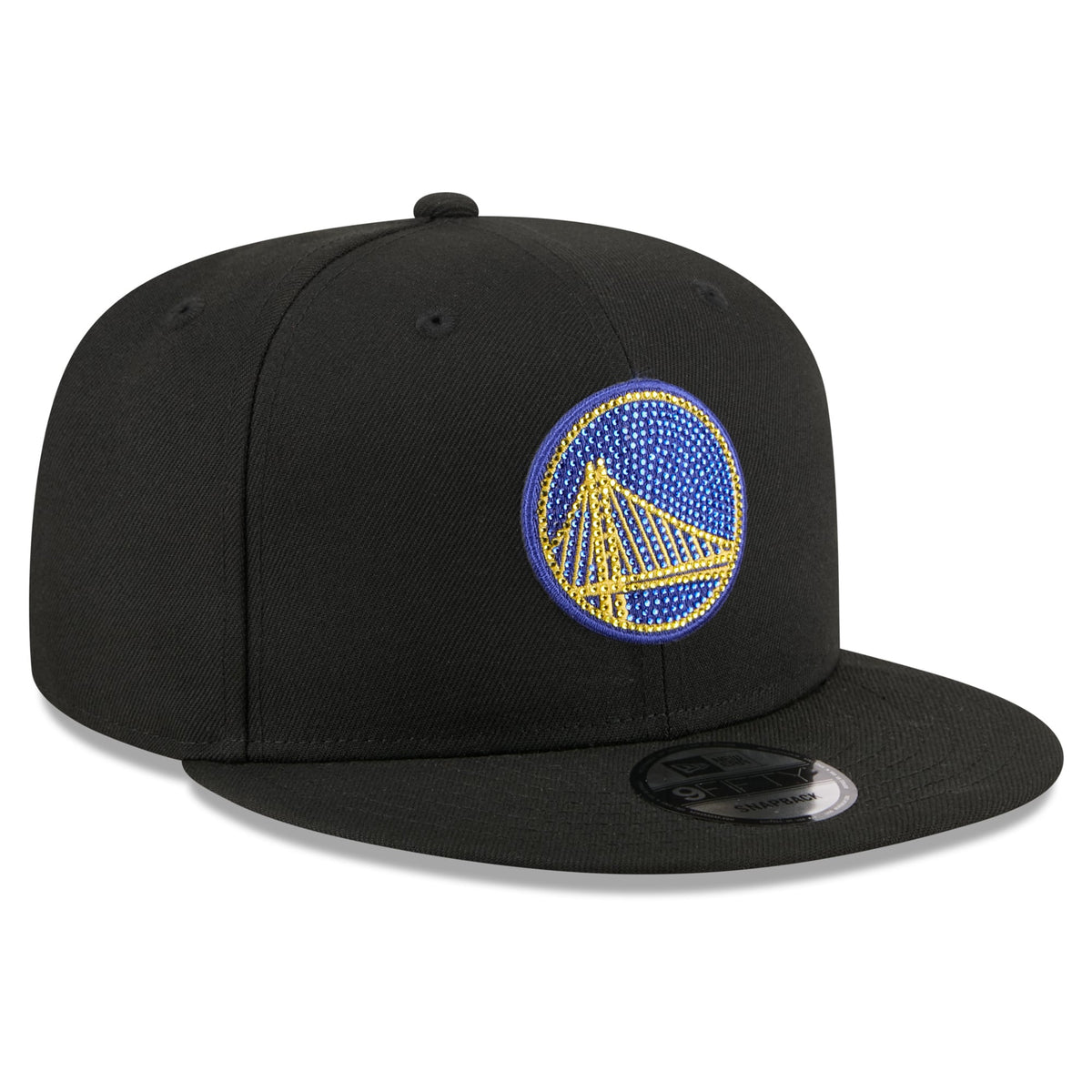 Men's Golden State Warriors New Era Black 2026 NBA Draft Crystal 9FIFTY Snapback Hat