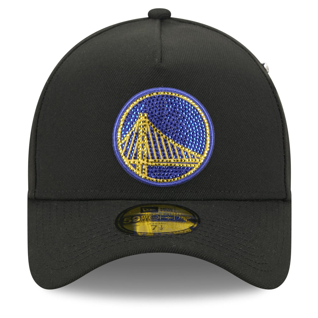 Men's Golden State Warriors New Era Black 2026 NBA Draft On-Stage Crystal A-Frame 59FORTY Fitted Hat