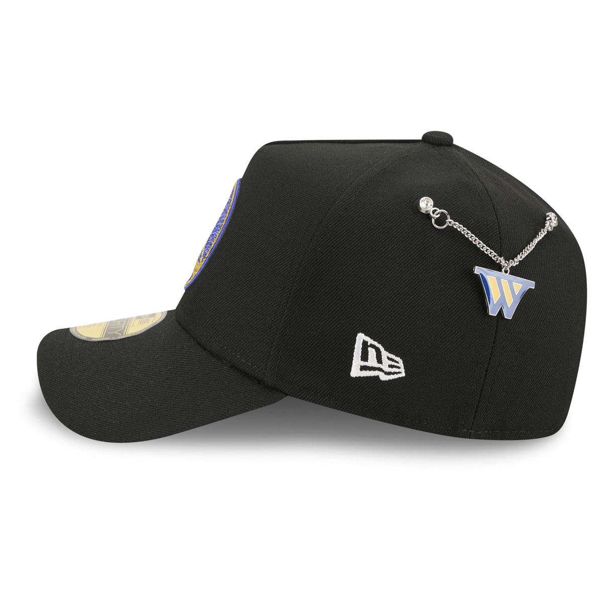 Men's Golden State Warriors New Era Black 2026 NBA Draft On-Stage Crystal A-Frame 59FORTY Fitted Hat