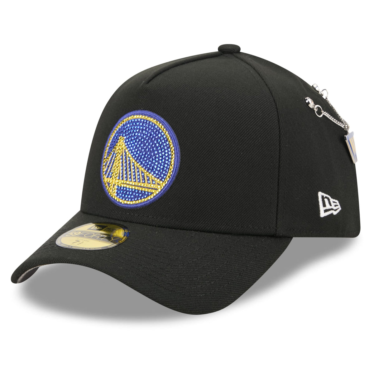 Men's Golden State Warriors New Era Black 2026 NBA Draft On-Stage Crystal A-Frame 59FORTY Fitted Hat