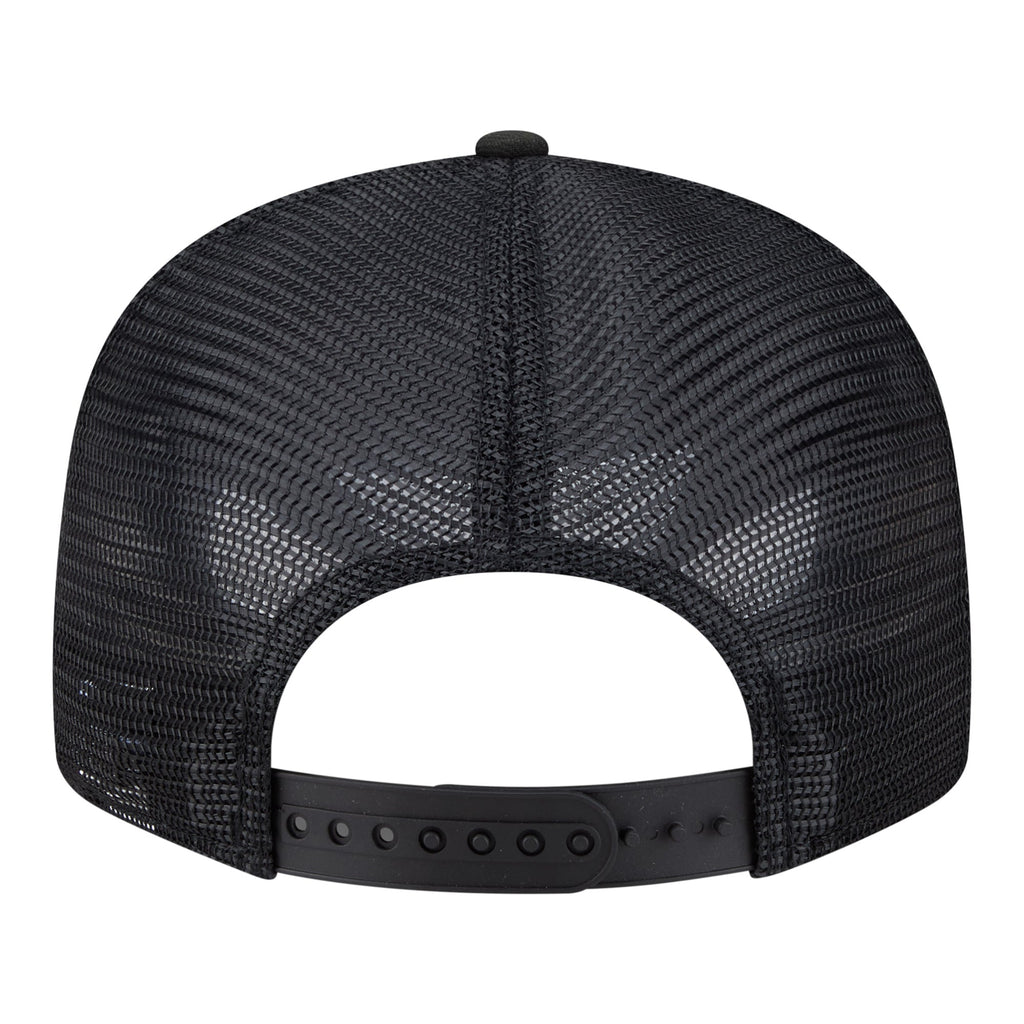 Men's Golden State Warriors  New Era Black Block Split Panel 9FIFTY Snapback Hat