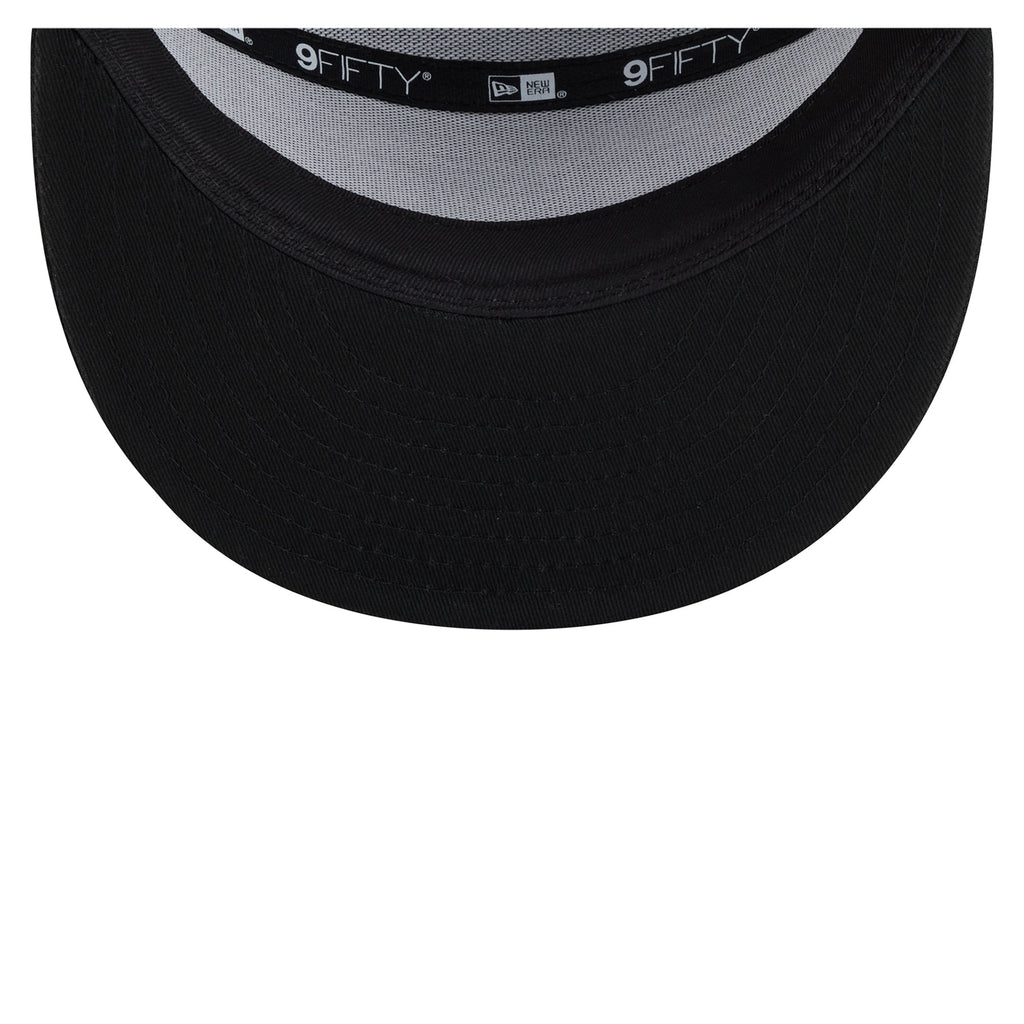 Men's Golden State Warriors  New Era Black Block Split Panel 9FIFTY Snapback Hat