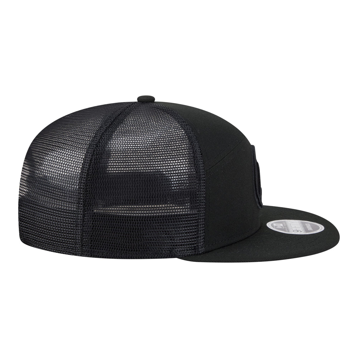 Men's Golden State Warriors  New Era Black Block Split Panel 9FIFTY Snapback Hat