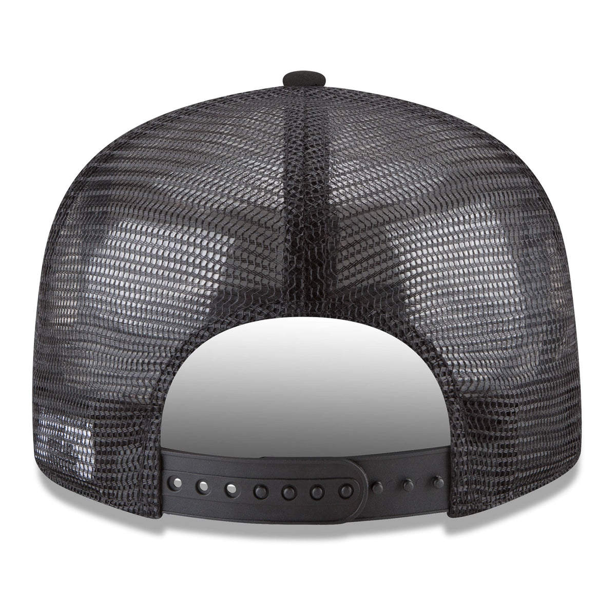 Men's Golden State Warriors New Era Black Core Logo Meshback 9FIFTY Snapback Hat