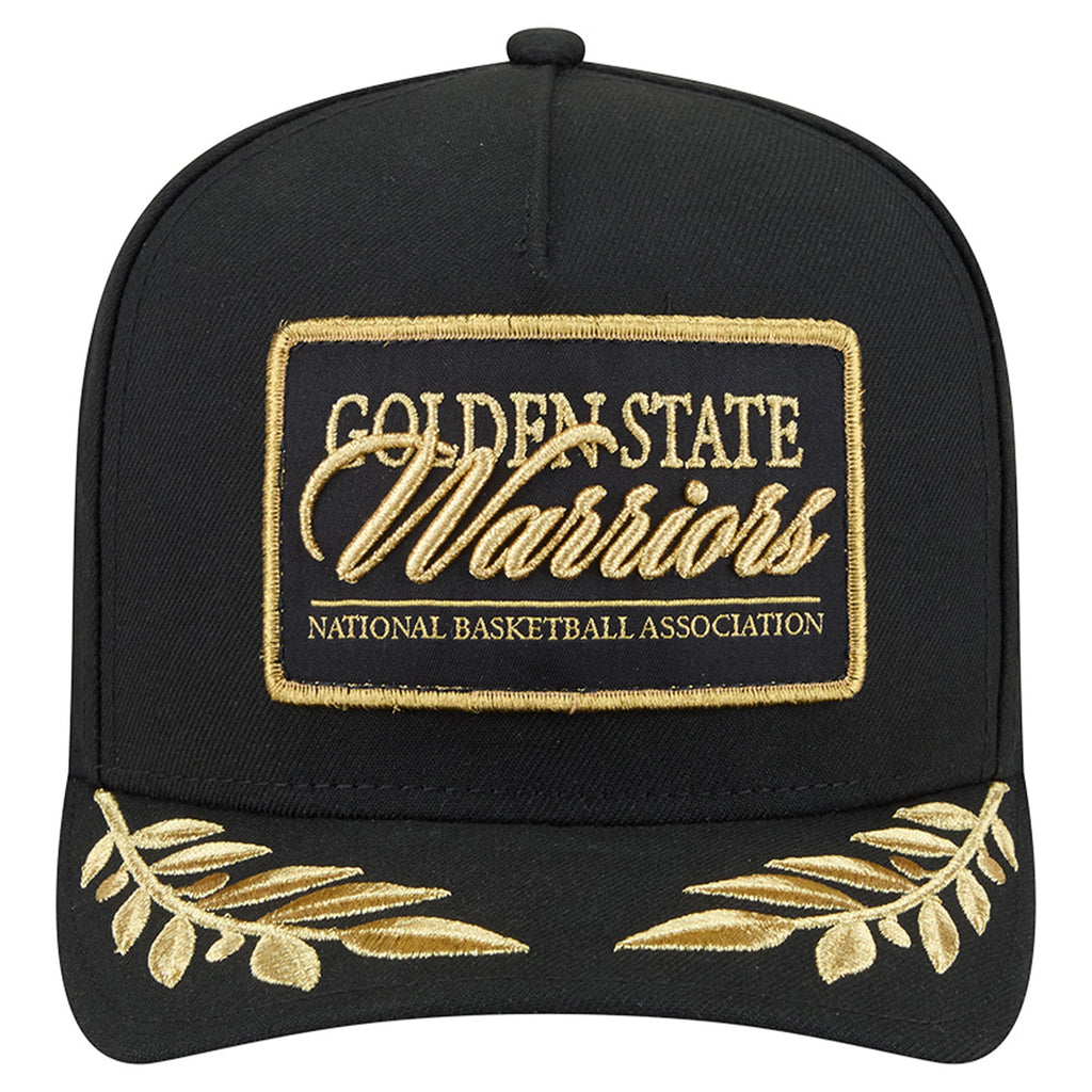 Men's Golden State Warriors  New Era Black Golden 9FIFTY Snapback Hat