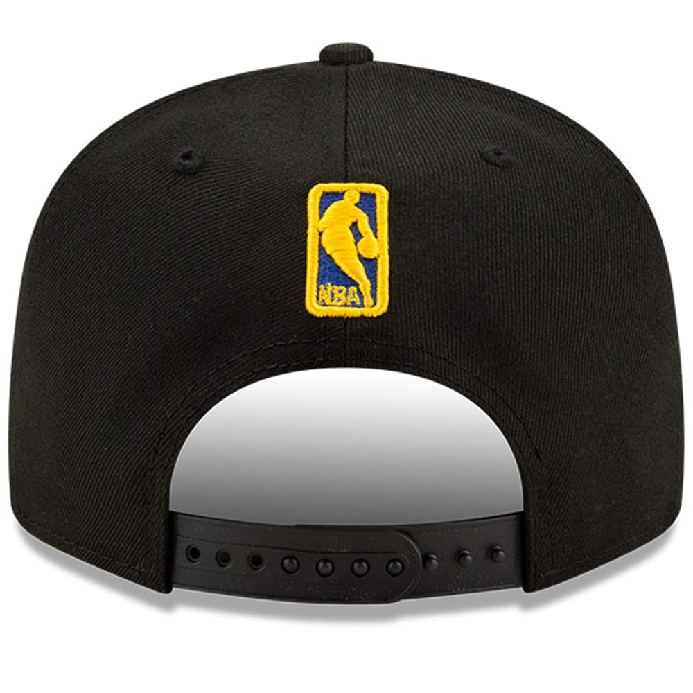 Men's Golden State Warriors New Era Black Official Team Color 9FIFTY Snapback Hat
